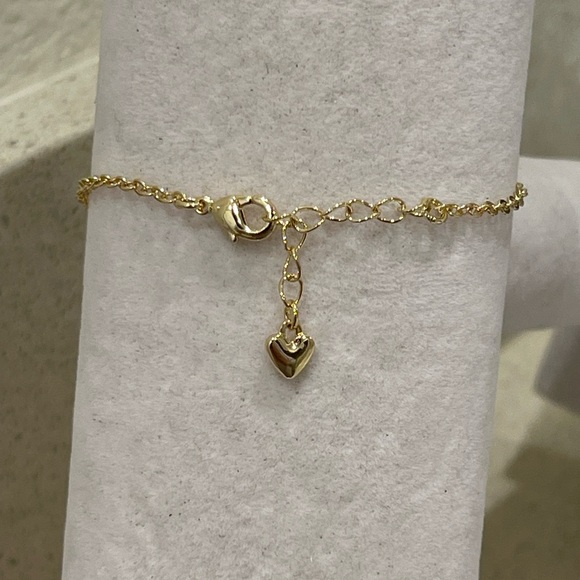 Gold and Pink Clover Charm Bracelet - Picture 3 of 5